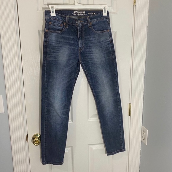 Levi’s Signature Slim Jeans Skinny Jeans Medium Wash - Picture 1 of 7